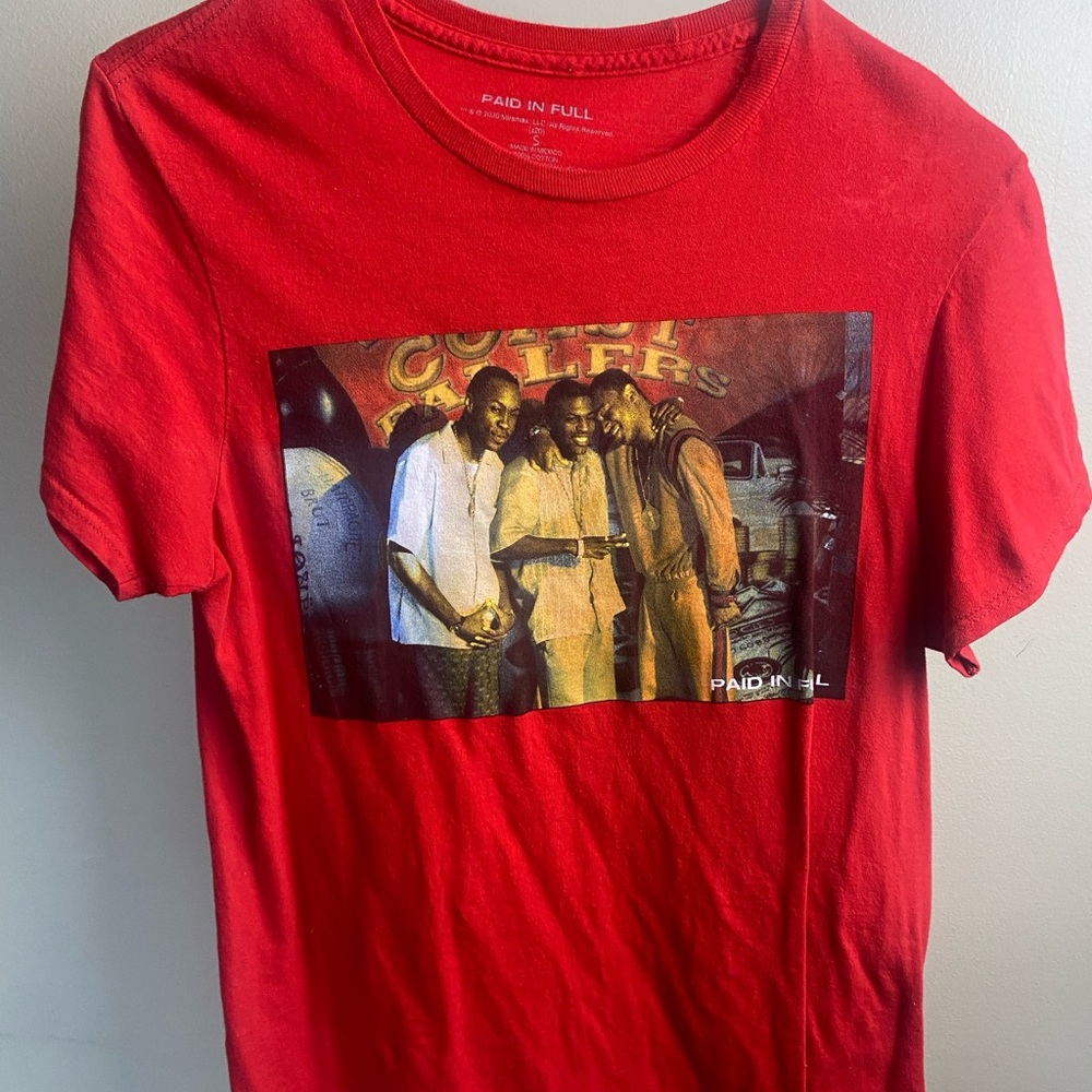 Small Red Tee “Paid In Full” Movie